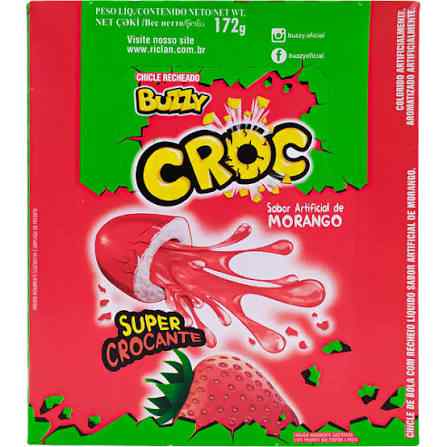 Chicle Buzzy Croc Morango 1UN